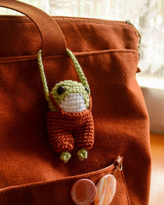 Playful Hanging Frog Charm